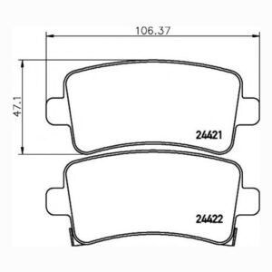 Δισκόφρενα  ZTEC+ για Chevrolet,Opel,Saab